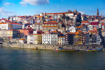 Fototapeta na wymiar Porto, Portugal on the Douro River