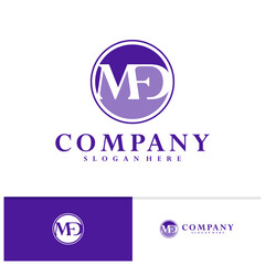 Initial M F D logo vector template, Creative M F D logo design concepts