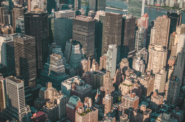 Streets Buildings Skyline of New York, USA 