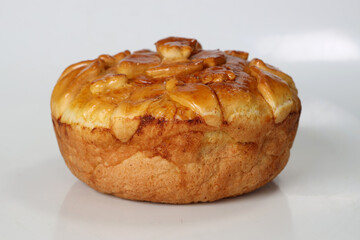 fragrant freshly baked peasant bread baked for the holiday
