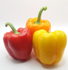 Red, Orange and Yellow Bell Peppers