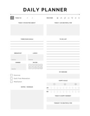 planning template diary cute and simple