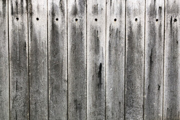 The wooden walls are lined in gray