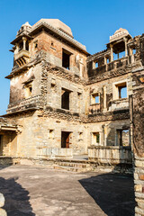 Obraz premium Exterior of Chittorgarh fort in Rajasthan, India, Asia