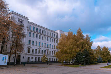 Fototapeta na wymiar Dnepropetrovsk Regional Council. The city of Dnipro, Ukraine. Building. Sight.