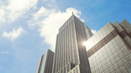 Skyscrapers in business district