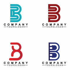 letter B logo vector, letter B business logo,Modern unique creative B logo design, Minimal B initial based vector icon.