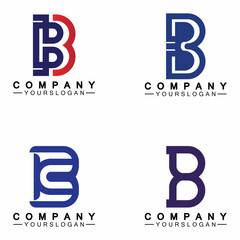 letter B logo vector, letter B business logo,Modern unique creative B logo design, Minimal B initial based vector icon.