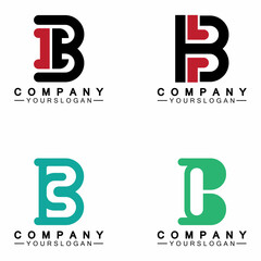 letter B logo vector, letter B business logo,Modern unique creative B logo design, Minimal B initial based vector icon.