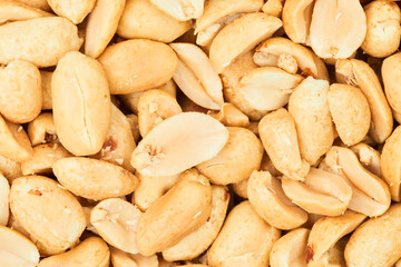 Extreme close-up image of peanuts, background image