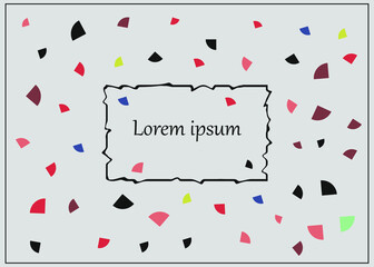 Vector design template with geometric elements. Lorem ipsum art design vector background for web, print, brochure cover