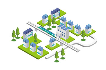 美しい街並みと楽しい暮らし。人々が明るく楽しく暮らせる街づくり。