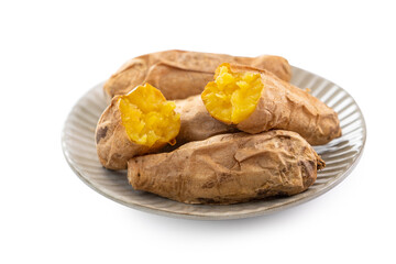 Taiwanese food delicious roasted sweet potato.