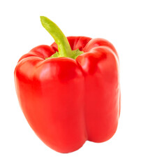 ripe red pepper on a white background