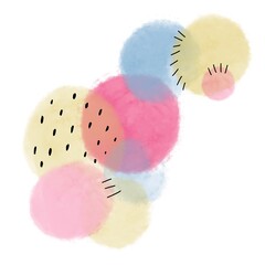 pink and yellow balls