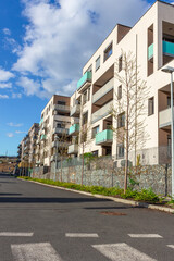 Obraz na płótnie Canvas modern architecture residential building condominium appartments development