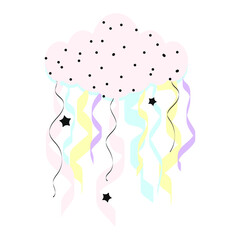 Magical cloud party decoration