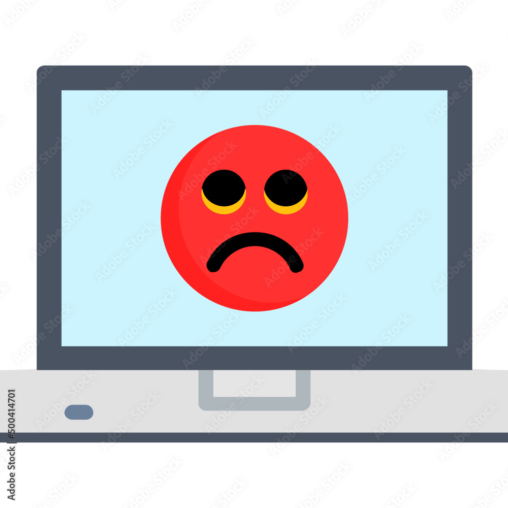 Poster Sad Face Icon