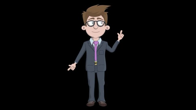 a young man explains the ups and downs of the market