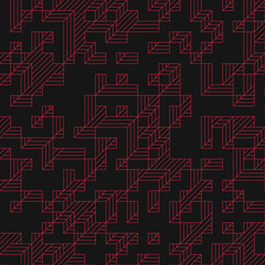 Implementation of Edward Zajec&rsquo;s &ldquo;Il Cubo&rdquo; from 1971. Essentially a Truchet tile set of 8 tiles and rules for placement art illustration