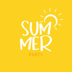 Summer concept design for advertisements, banners, brochures. editable vector. summer background.

