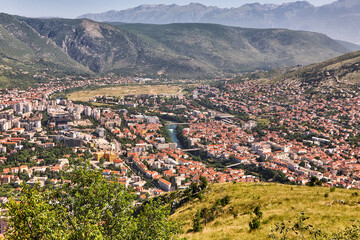 Aussichtspunkt, Aussicht, Mostar, Bosnien, Panorama
