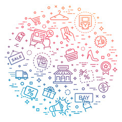 Black Friday Big Sale concept illustration