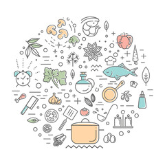 Banner - kitchen tools and utensils