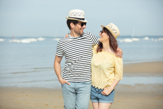 romantic couple on the beach