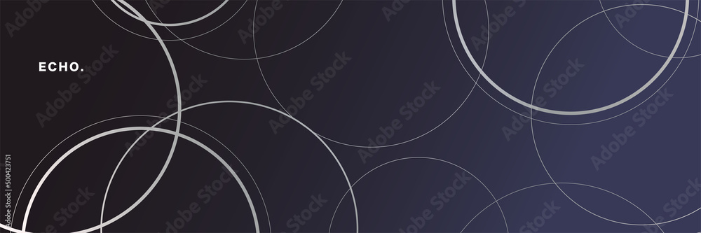 Wall mural abstract graphic design background template. vector texture pattern banner cover with rounded shapes