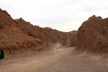 Panoramic view on Valle de la Luna. Atacama desert. Chile. South America