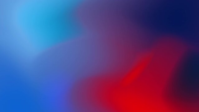 Blurred gradient gradation abstract background smooth fast transition from the right to left and back of red dark blue colors. 4k moving animation concept with smooth movement and copy space