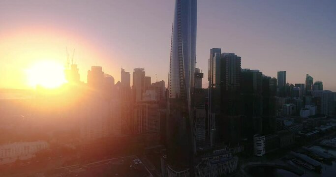 Sydney CBD Barangaroo building area
