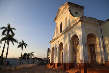 Fototapeta na wymiar The Iglesia Parroquial de la Santisima Trinidad in Trinidad, Cuba