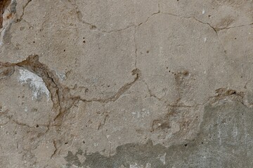 Old shabby plastered wall