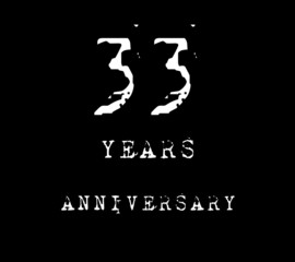 anniversary background image white letter on black background.