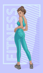 Beautiful sporty young woman