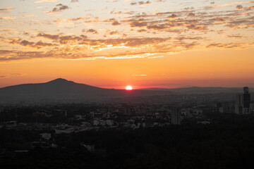 Salida del sol Zapopan Jalisco