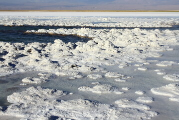 Landscape Of Salt Flats In Atacama Desert, Chile