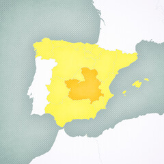 Map of Spain - Castilla–La Mancha
