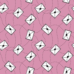 Seamless letters pattern for textiles and packaging and gifts and cards and linens and kids and wrapping paper