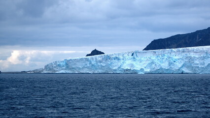 Fototapeta na wymiar Glacier meeting the Southern Ocean in Antarctica