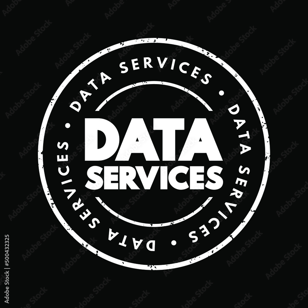 Poster data services - self-contained units of software functions that give data characteristics it doesn't