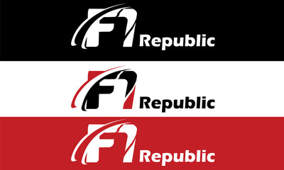 F1 republic logo design