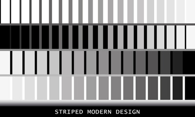Set of seamless striped patterns, textures. Vector