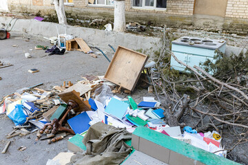 Barmashovo, Ukraine- March 18, 2022: War of Russia against Ukraine. Concept of Russian invasion....