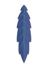 blue palm tropical leaf