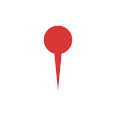 Location red vector icon