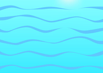 光と青い波の背景
