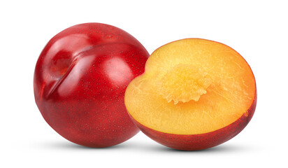 plum isolated on white